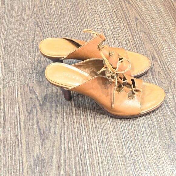 GIANNI BINI LEATHER STRAPPY HEEL SIZE 8. - Picture 1 of 11
